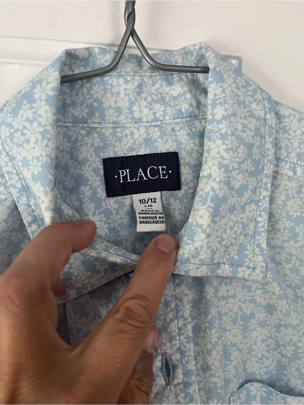 The Children's Place Blue Floral Button-Down Shirt